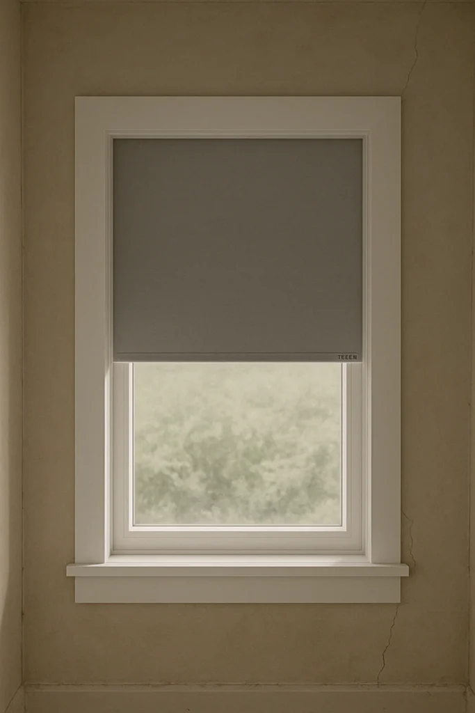 Classic window updated with a frameshade frame and a rollershade.